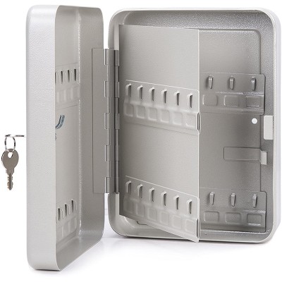 metal 48 keys storage box wall mounted key cabinet lock home apartment use key storage cabinet