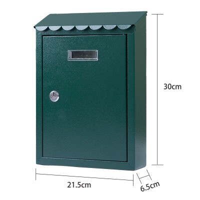 Market metal modern hot sale green mailbox