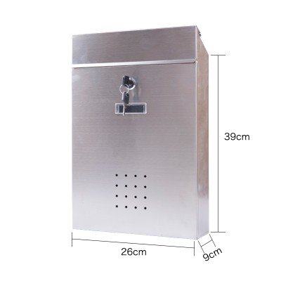 YooBox Metal Mailbox Manufacture Steel Residential Stainless Steel Mailbox