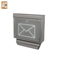 Outdoor wall mount metal storage letterbox