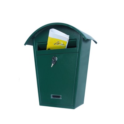 YOOBOX green outdoor cast iron mailboxes for houses