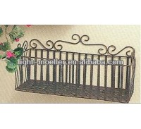 wrought iron window box liner