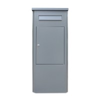 Ground mounted apartment parcel box for parcel