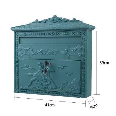 European Garden Antique Decorative Mailbox